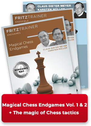 Magic of Chess Tactics Vol. 1 & 2 + Magical Chess Endgames, Karsten Müller (English, German)