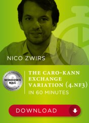 The Caro-Kann Exchange Variation with 4.Nf3, Nico Zwirs (English)