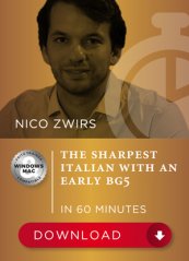 The sharpest Italian with an early Bg5 in 60Min, Nico Zwirs (English)
