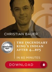 The incendiary King's Indian after 4...Bf5, Christian Bauer (English)